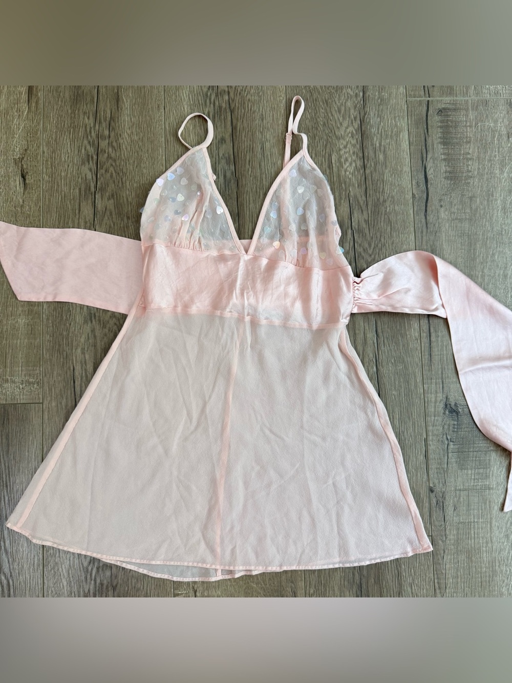 Vintage Victoria’s Secret 100% Silk Slip Mini Dress Top Size XS Pink
